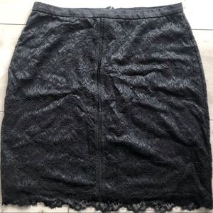 Aritzia Wilfred Black Lace Mini Skirt Size 4